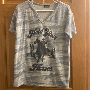 Hold you horses t-shirt NEVER WORN